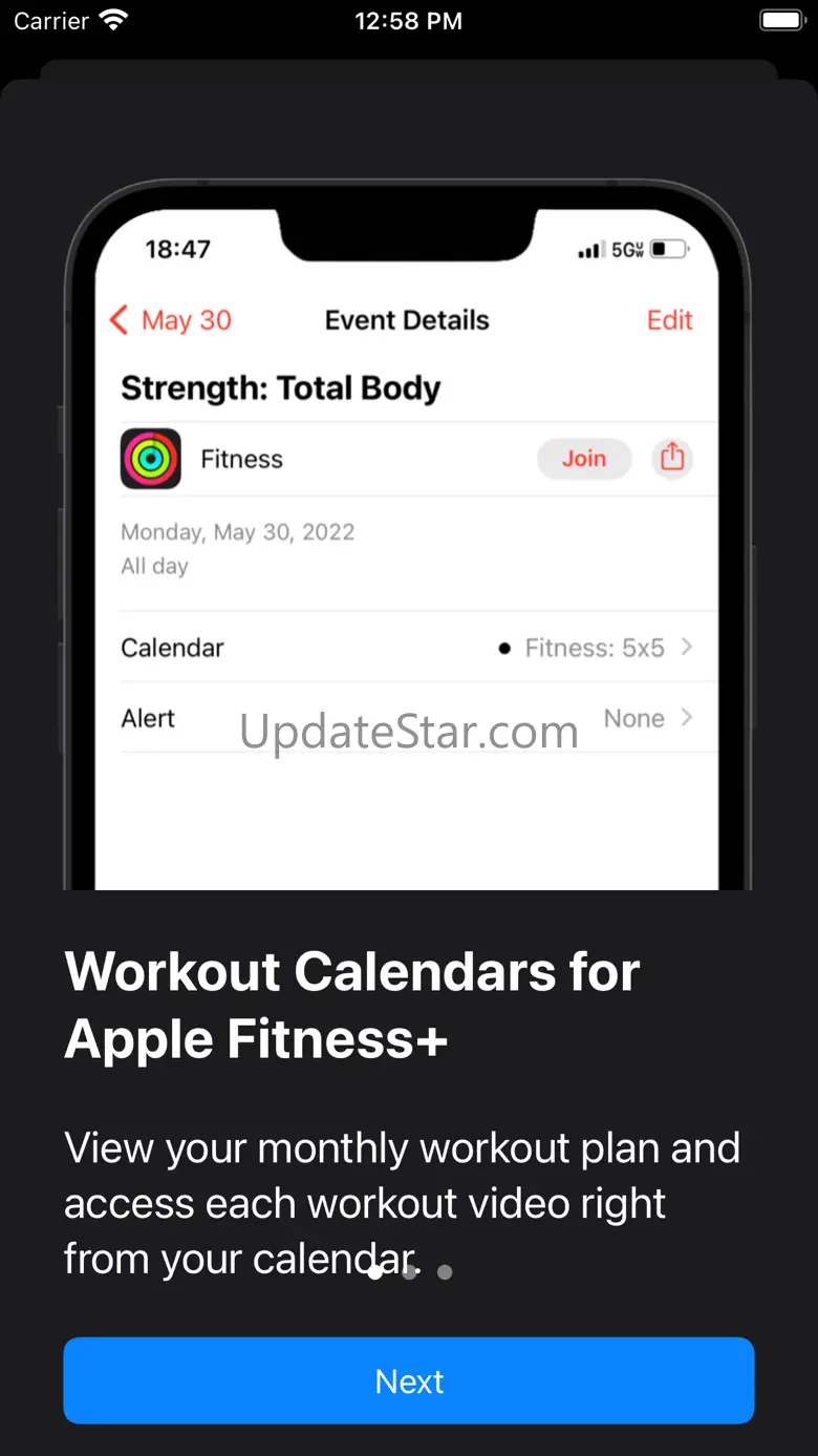 Workout Calendars for Fitness+ 2.0