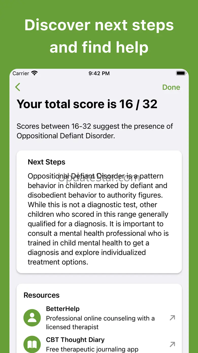 Oppositional Defiant D. Test 1.0.1