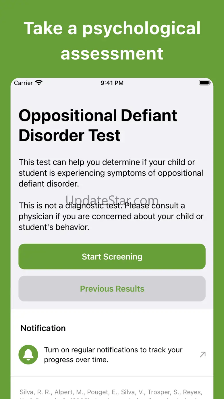 Oppositional Defiant D. Test 1.0.1