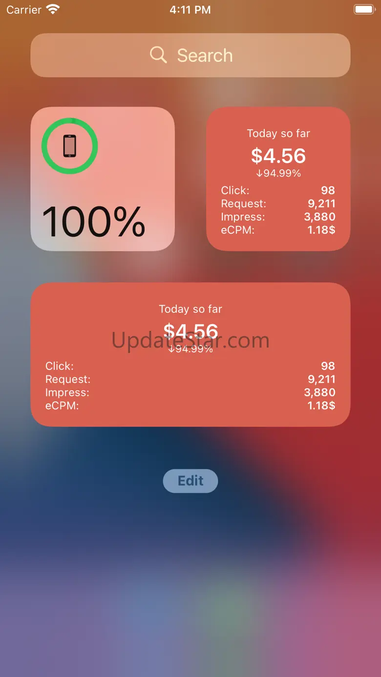 Ads Earnings for Admob 1.4
