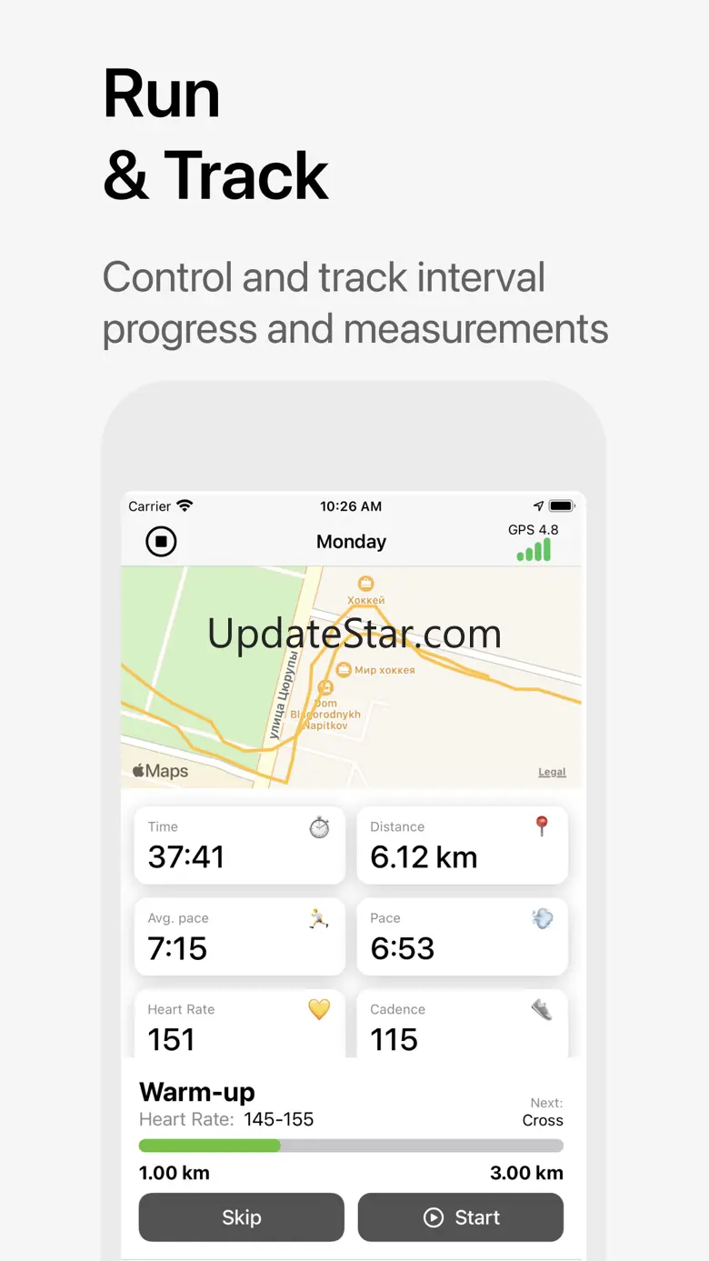Run tracker: interval timer 1.4