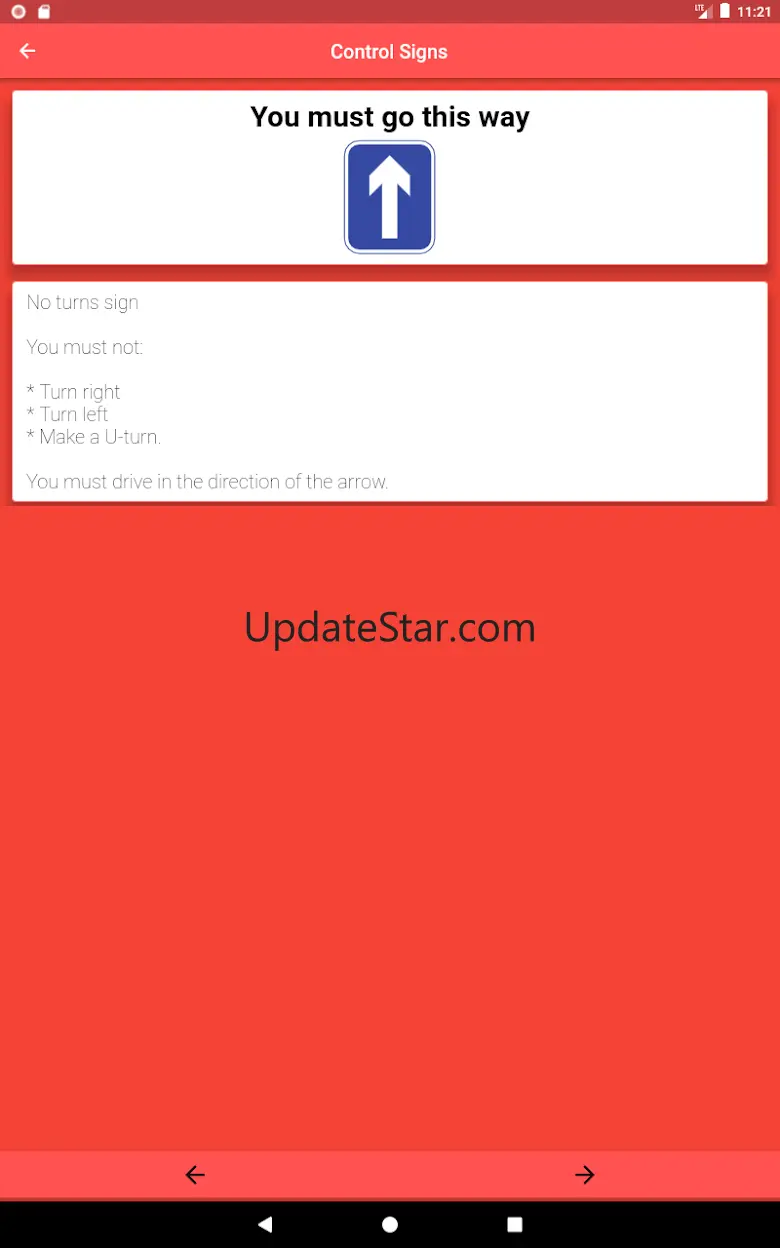 RTA Signal Test: Traffic Signs 1.1.2