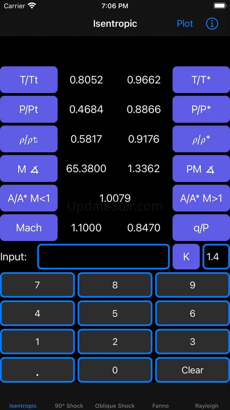 OPie Isentropic Calculator 5.1
