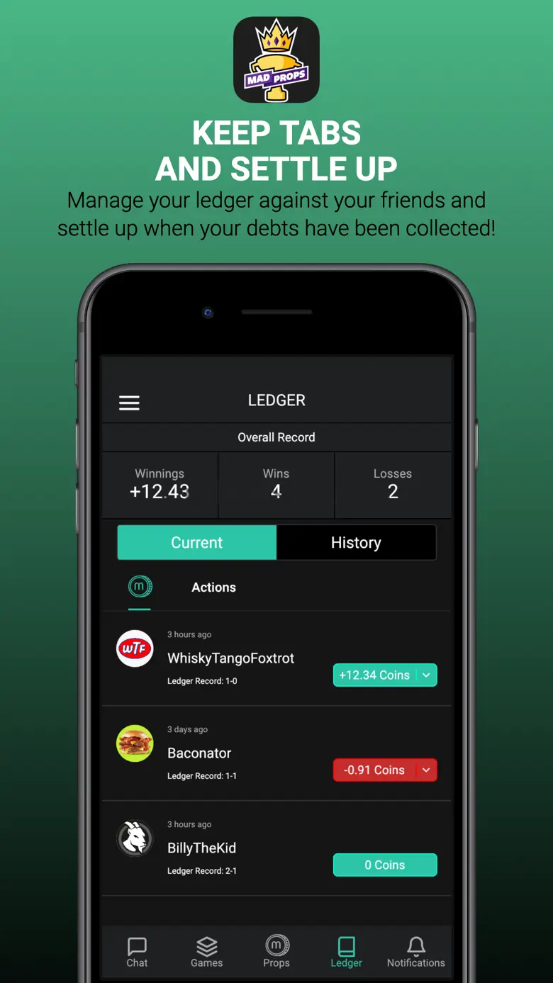 Mad Props - Social Sports Bets 3.0.5