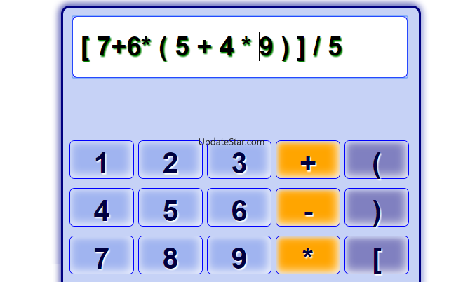 Calculator Parentheses ( ) [ ] 1.0