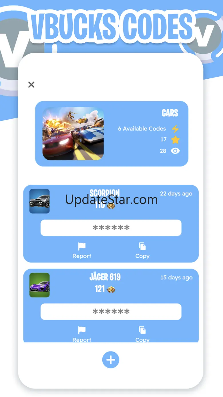 Vbucks codes for Fortnite 6.0