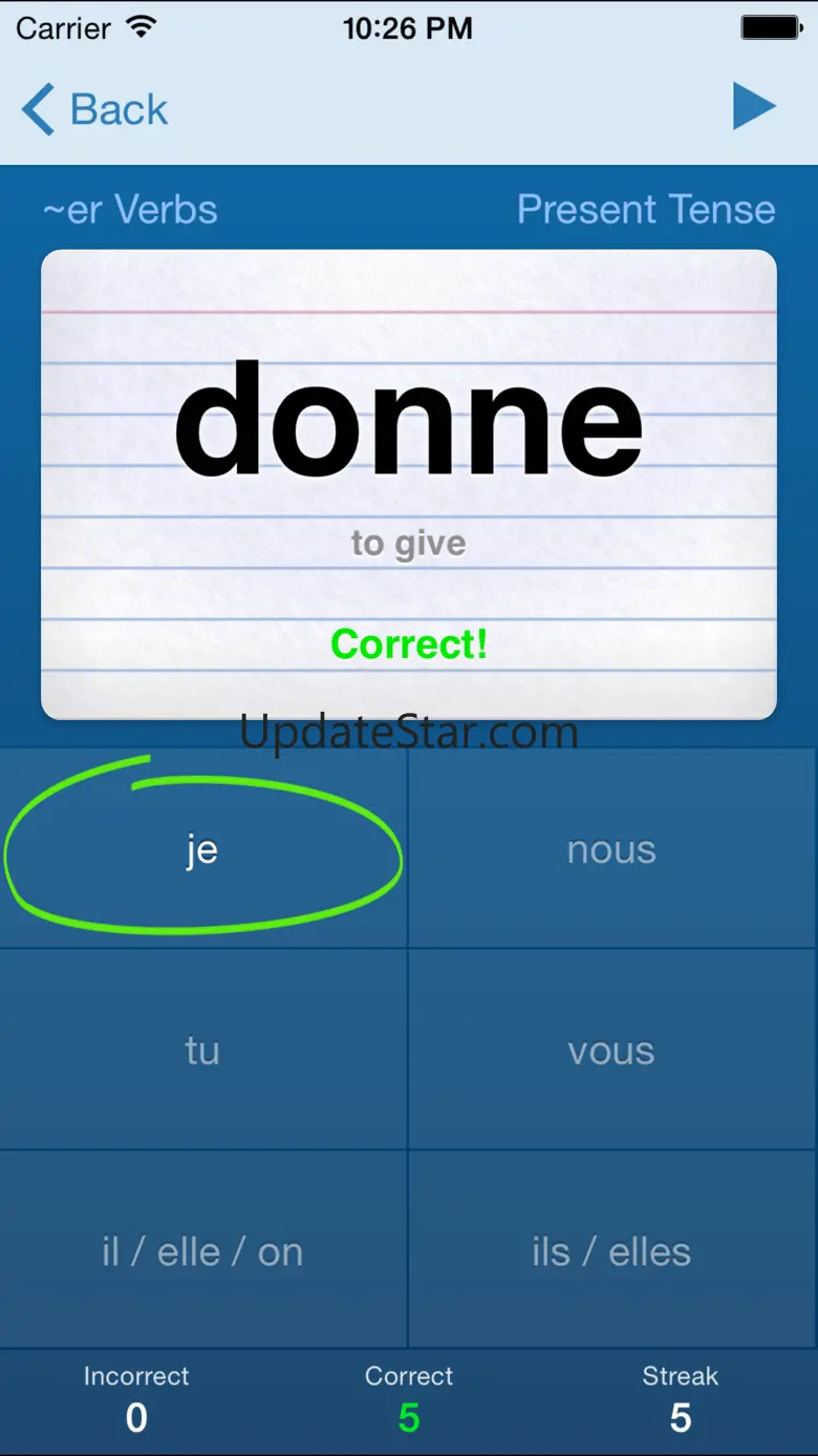 French Verbs Trainer 5.4