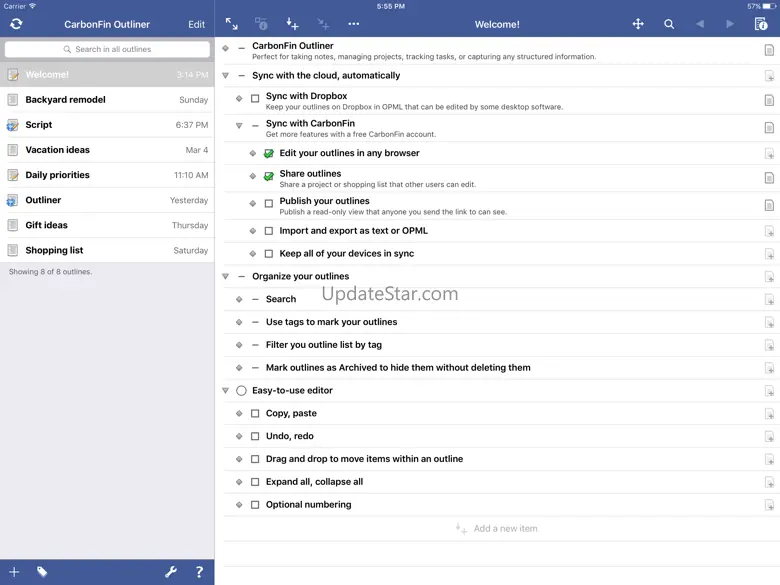 Outliner for iPad 3.16.0
