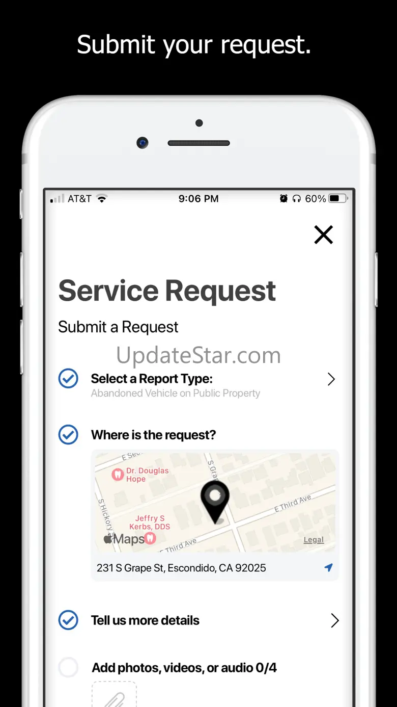 Escondido, Report It! 3.12.0