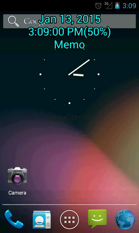 Always Visible Time and Memo