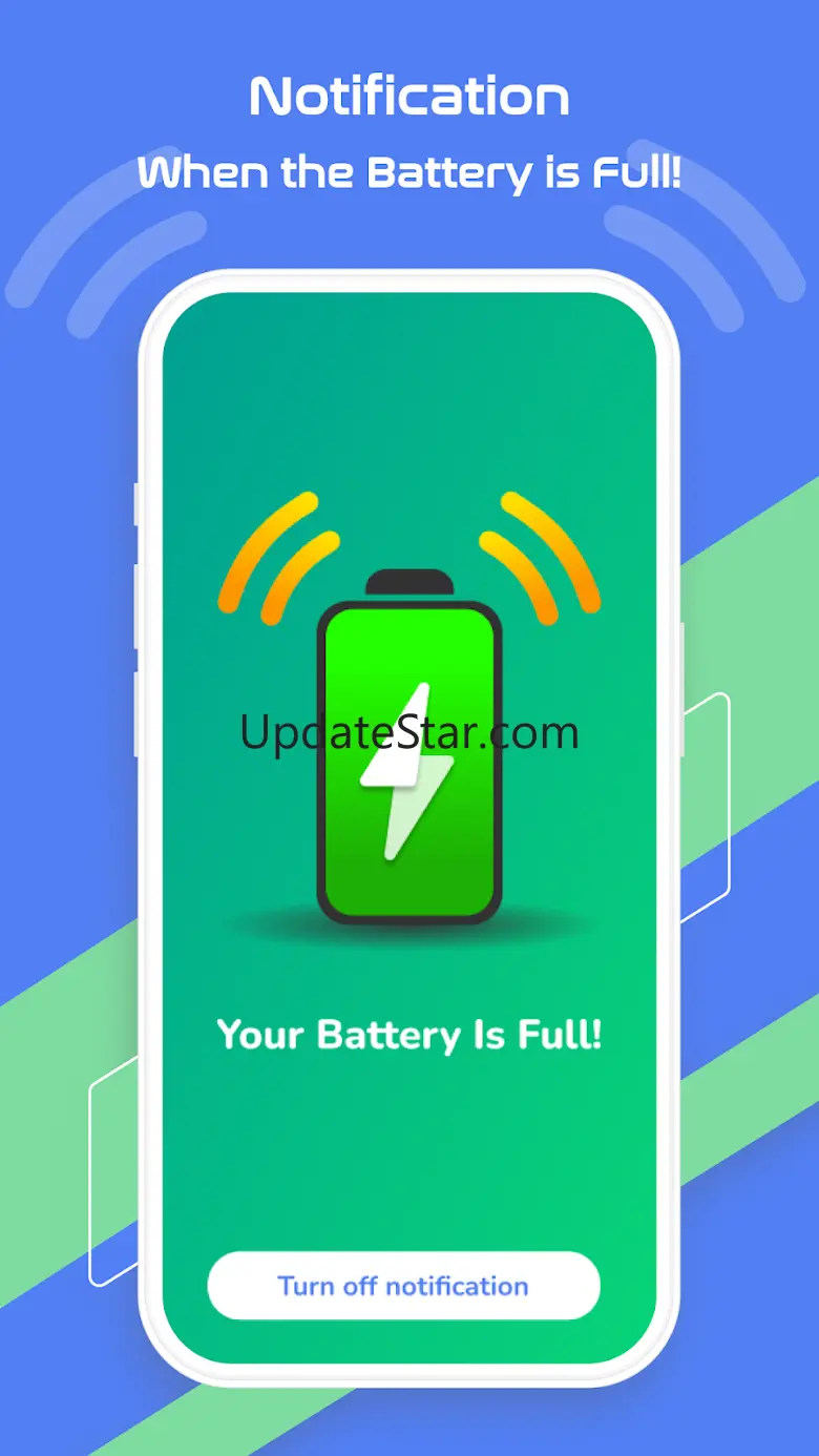 Battery charge notification 8.1.7