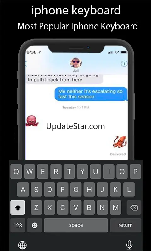 iphone keyboard : iOS Emojis 1.18