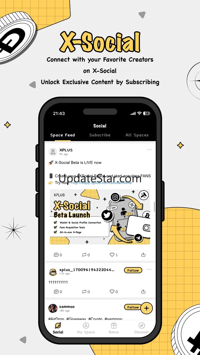 XPLUS: Social to Earn Crypto 2.3.0