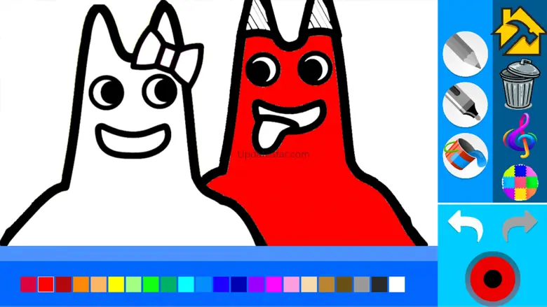 Coloring garten evil banban's 1.0