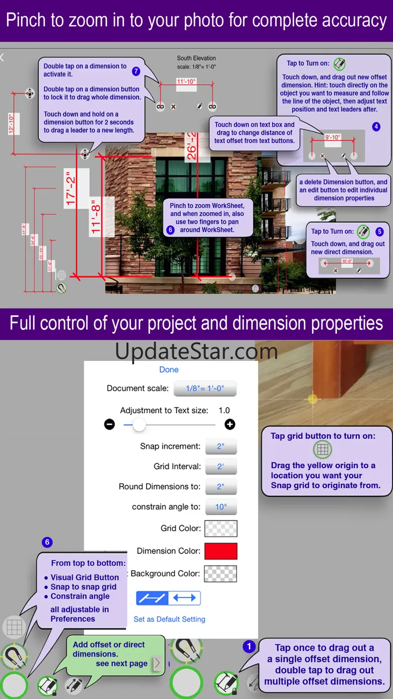 Photo Measure wall dimensions 1.6.8