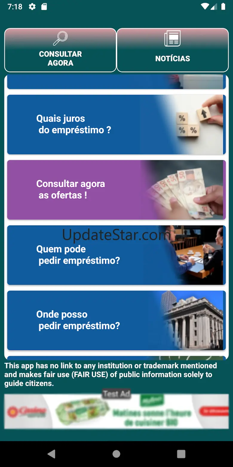 Empréstimo pessoal para negati