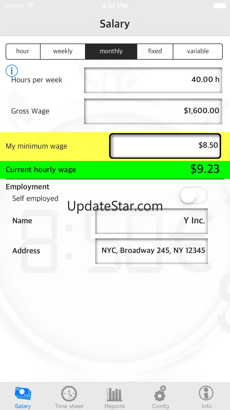 Times & Wages, Projects Timer 4.8.2