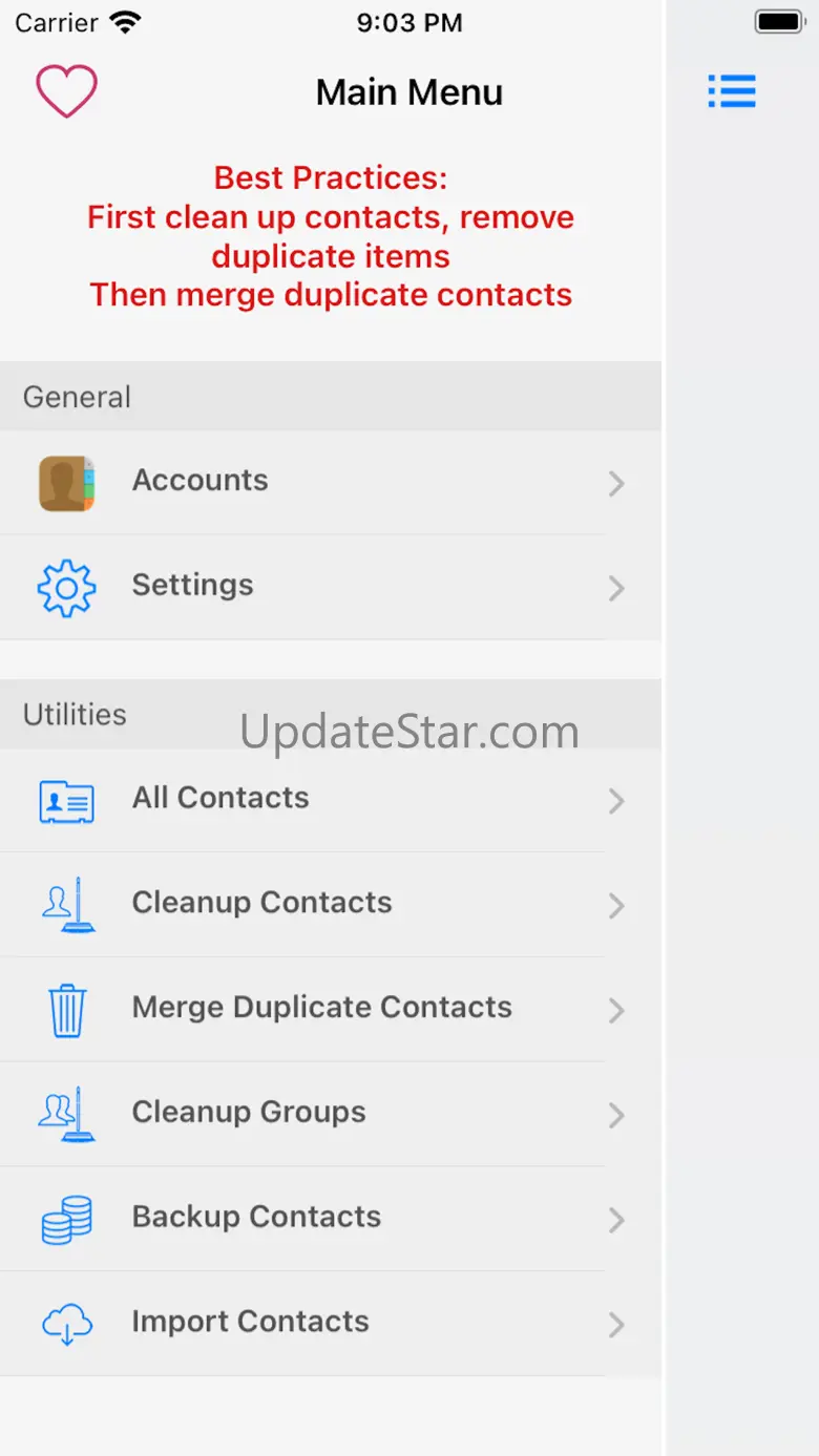 Clean,Merge Duplicate Contacts 9.7