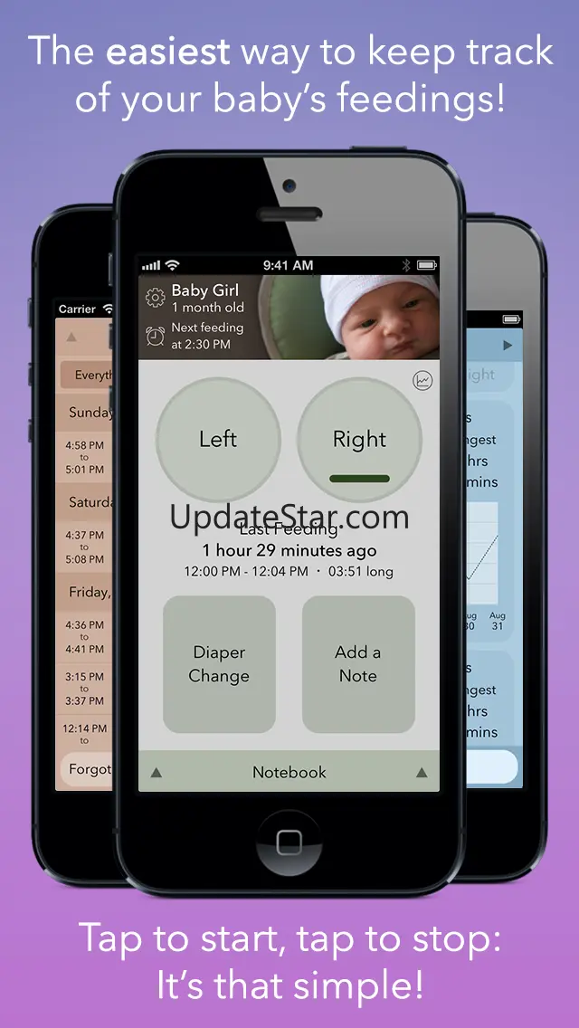 Nursing Notebook - Breastfeeding Timer 1.0.4