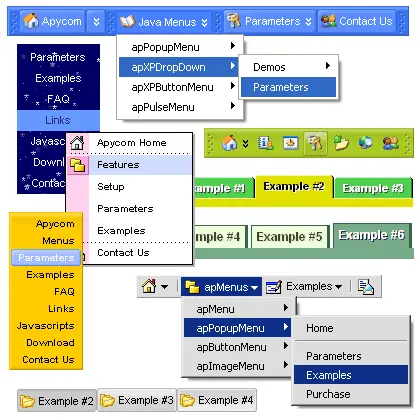 Apycom Java Menus and Buttons 5.0