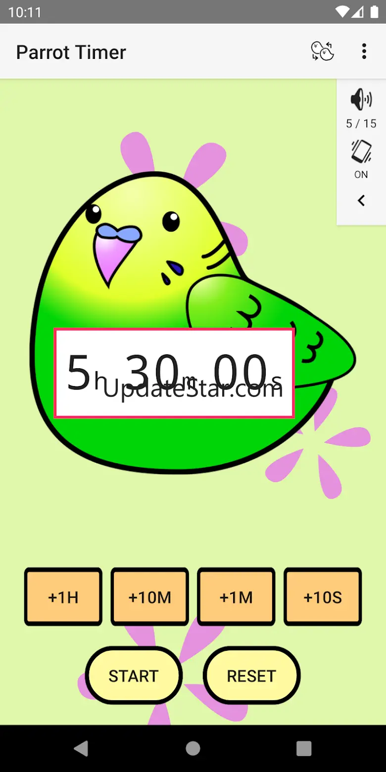 Cute timer app :Parrot Timer 2.8.1