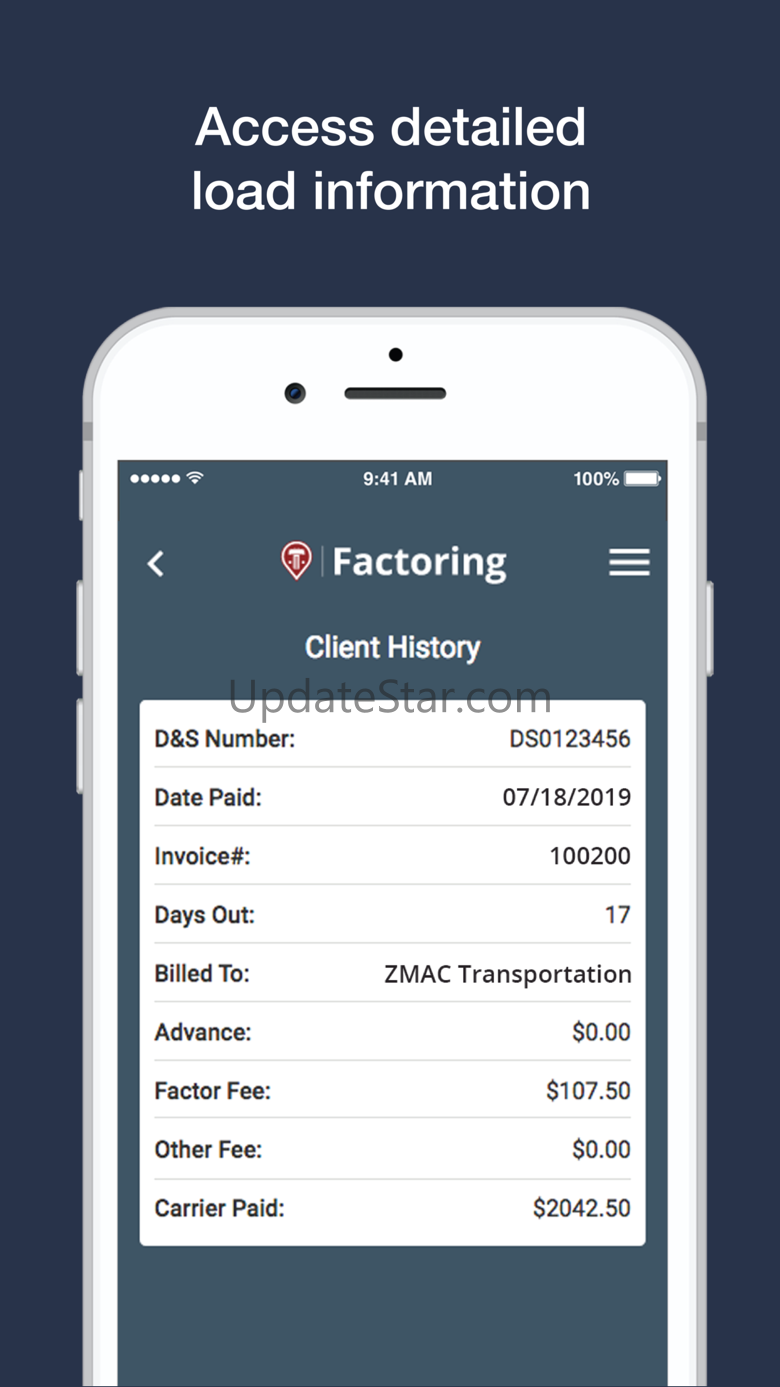 Truckstop Factoring 2.0.1