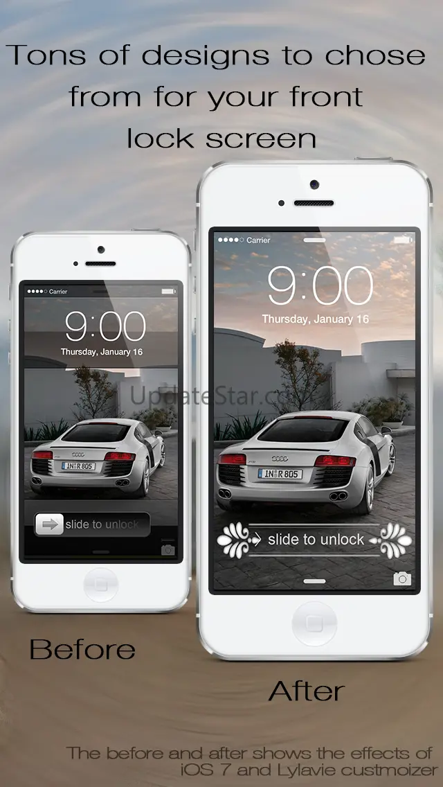 Lock Screen Slider Overlay Wallpapers Pro - Custom Slide to Unlock Background Overlay Themes for iOS 7 Home Screen 1.0