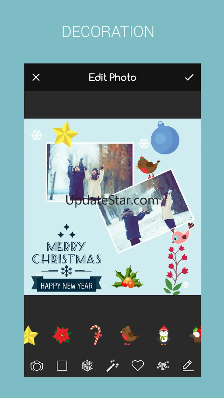 Christmas Deco: Photo Collage 7.3.5