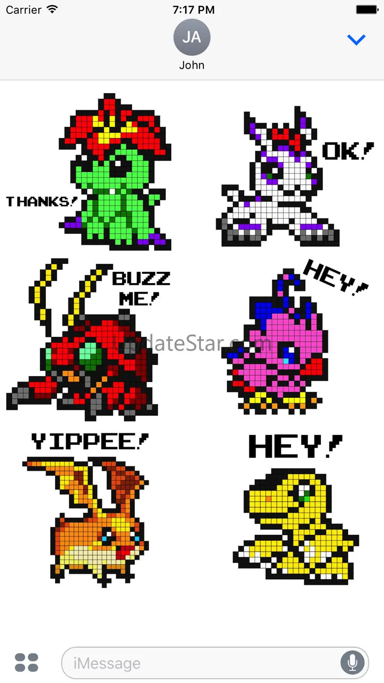 Digital Monsters Pixel Art: Sticker Pack 1.1.1