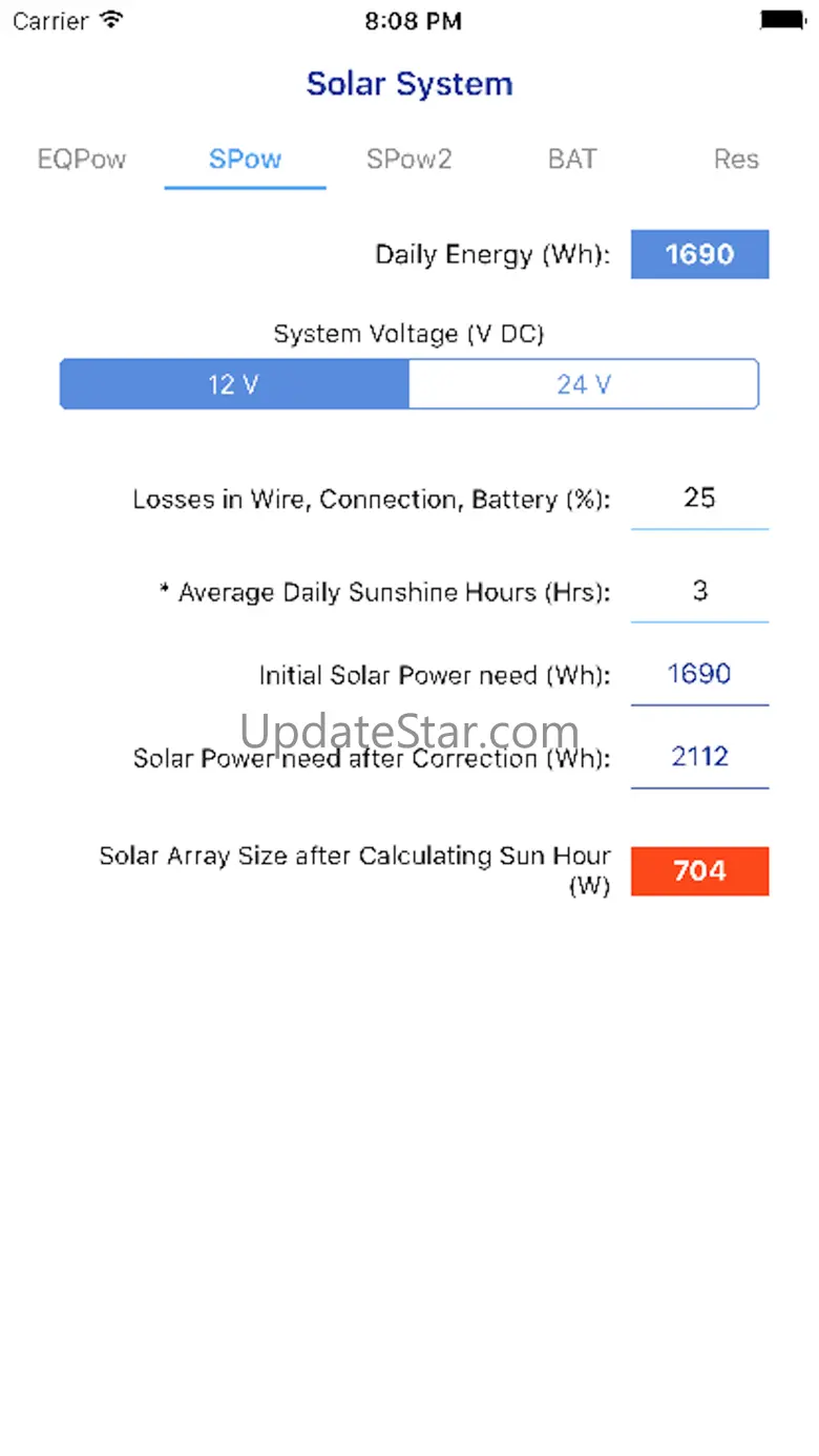 PV Calculator - off grid 4.0