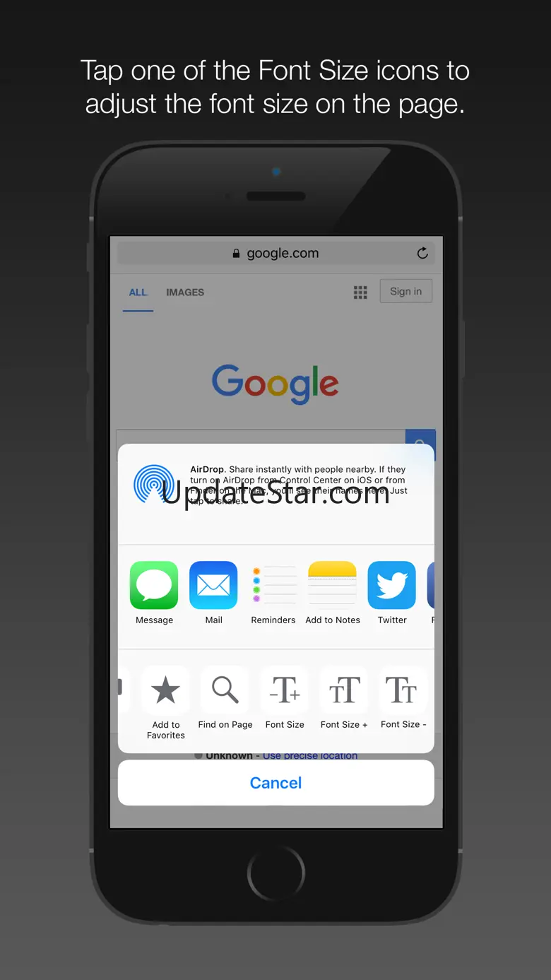 Font Size App Extension 2.0