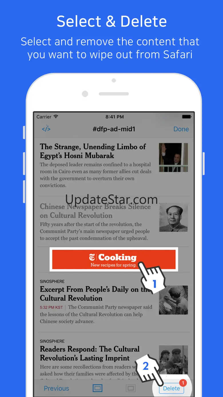 Web Cleaner - Select and delete ads on Browser 1.0.1