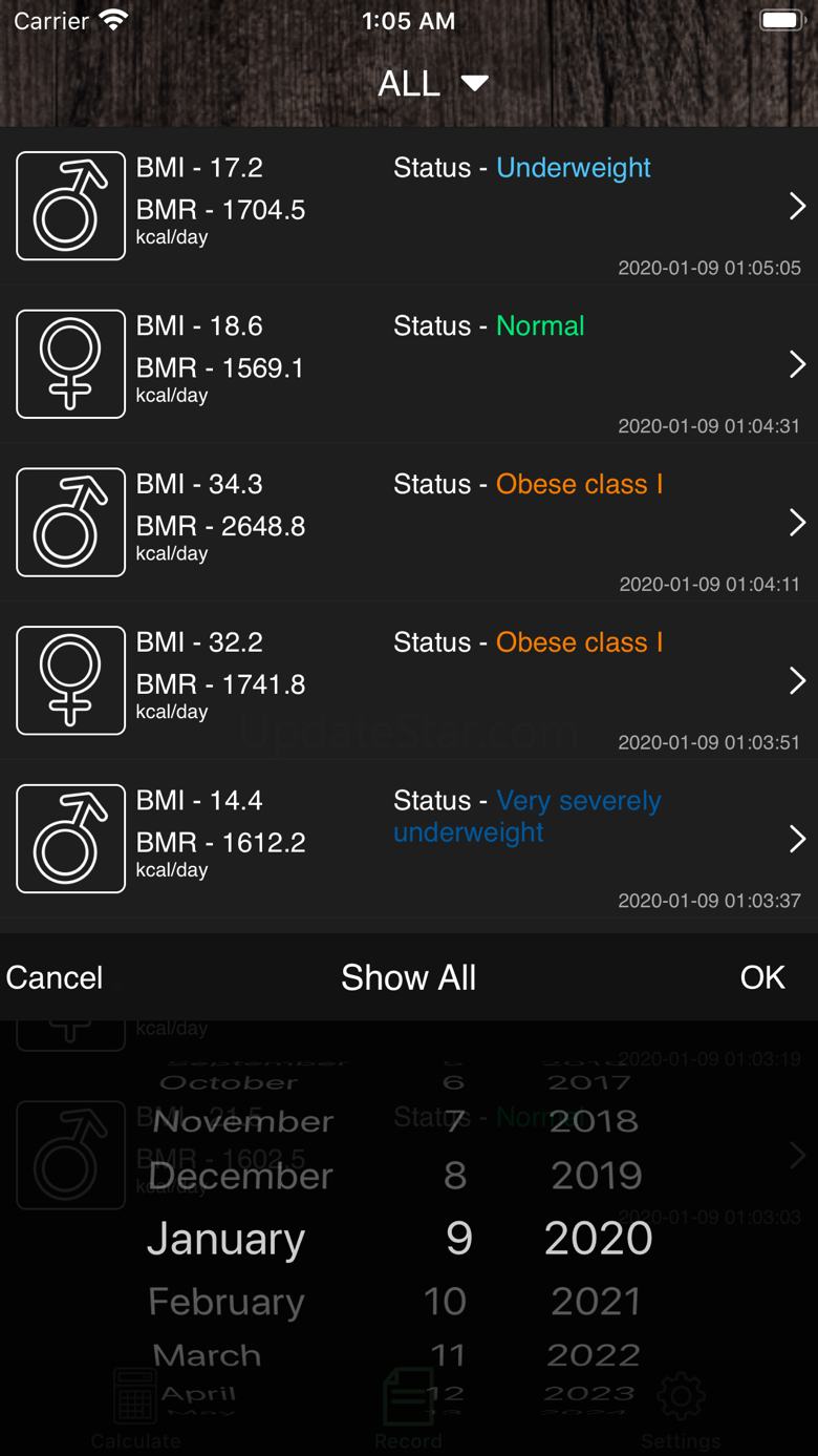 BMI&BMR Calculator 1.7.6