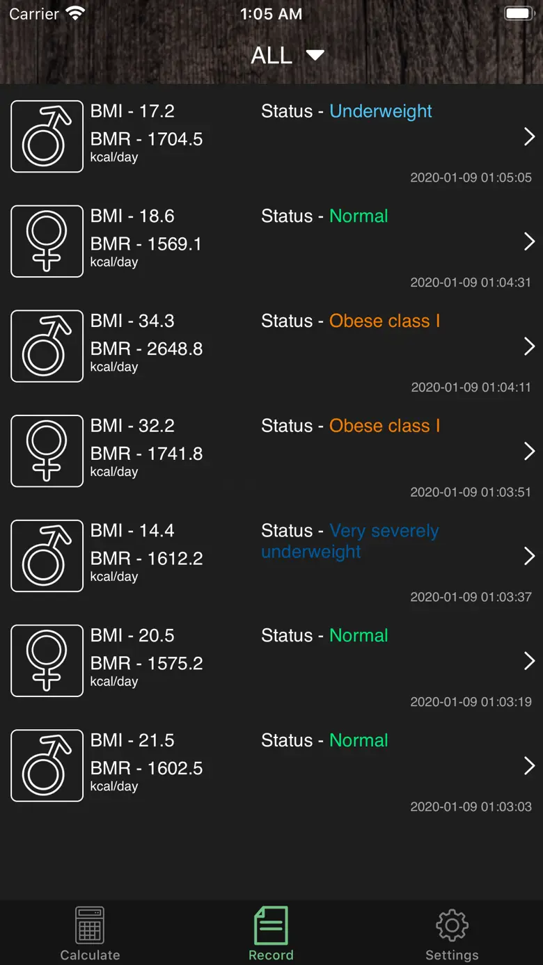 BMI&BMR Calculator 1.7.6