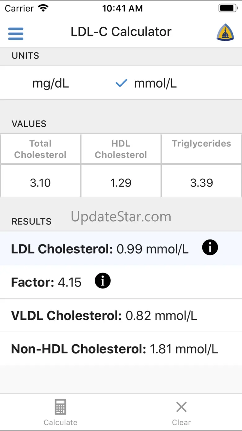 LDL Cholesterol Calculator 1.2