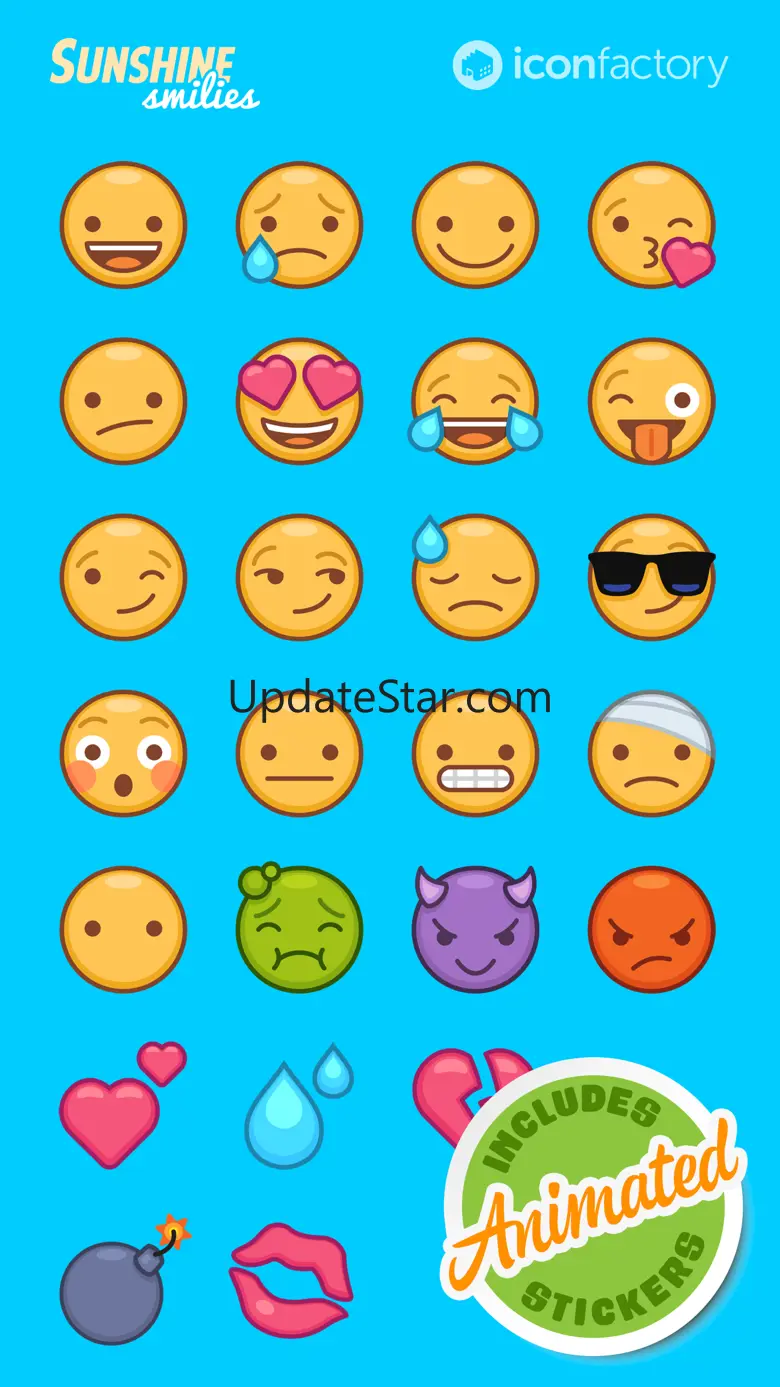Iconfactory Sunshine Smilies 1.2
