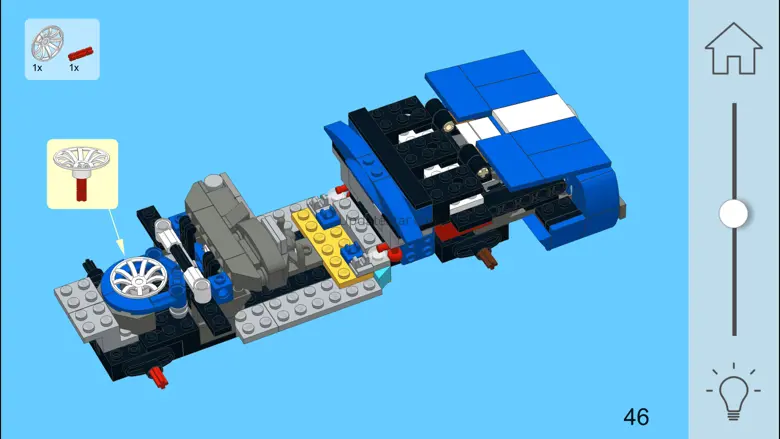 Blue Mustang for LEGO 31070 1.1
