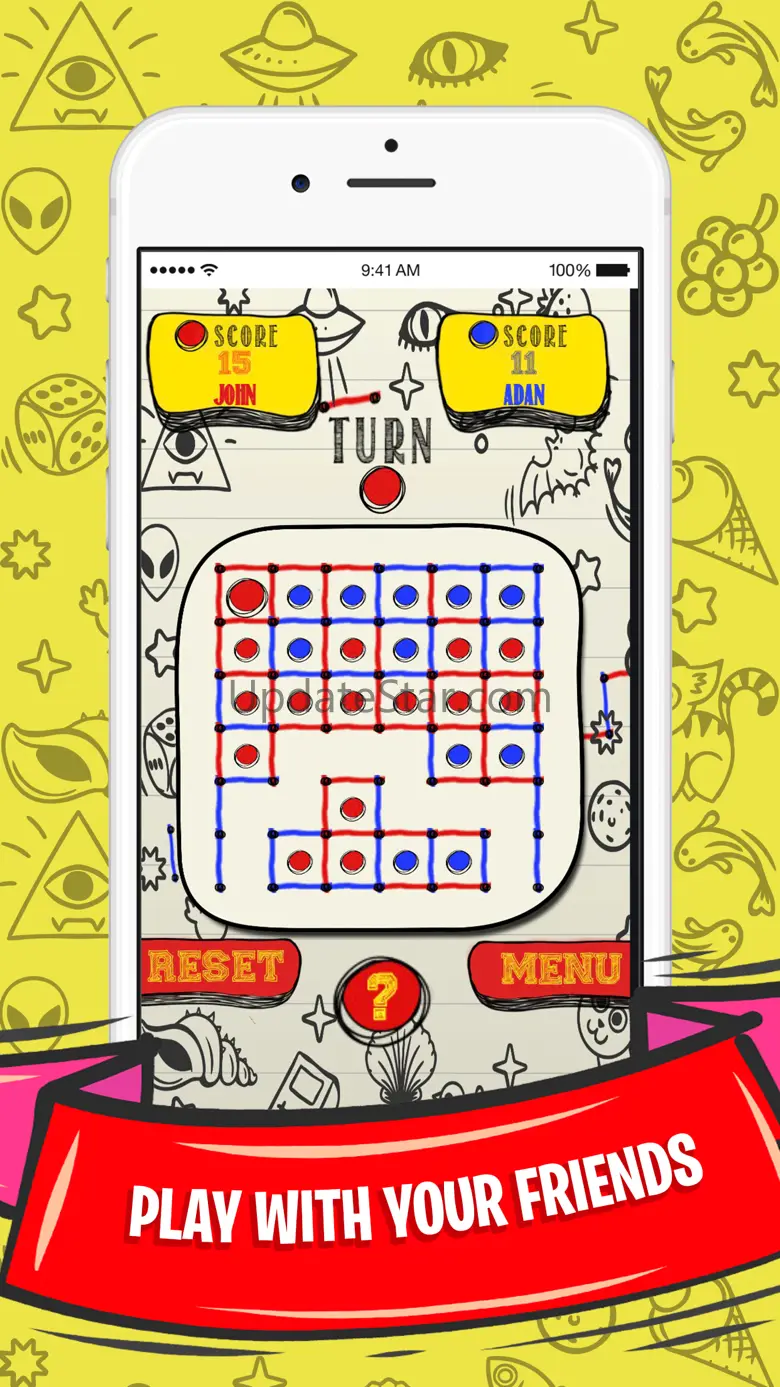 Dots and Boxes - Squares 8.9