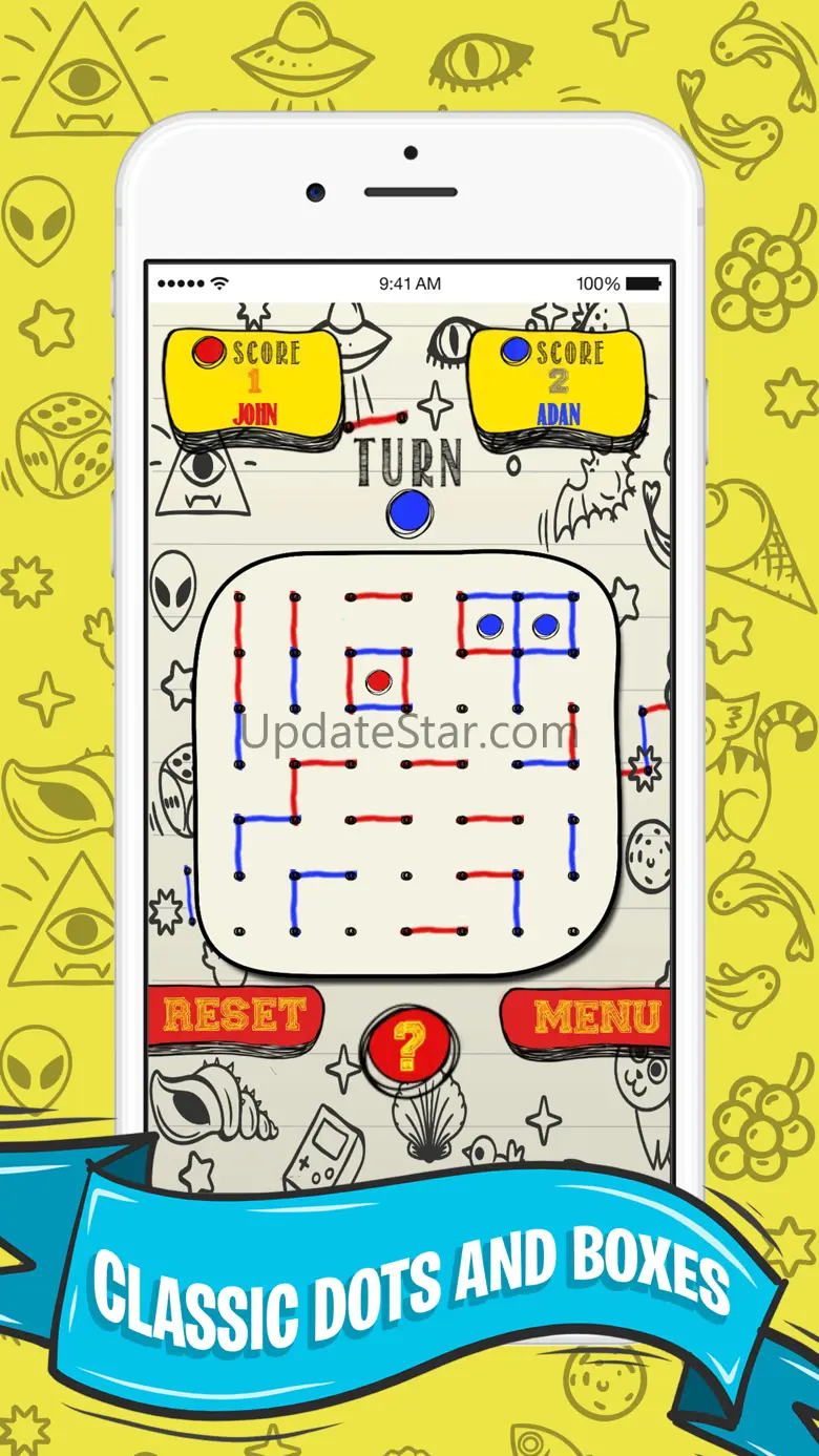 Dots and Boxes - Squares 8.9