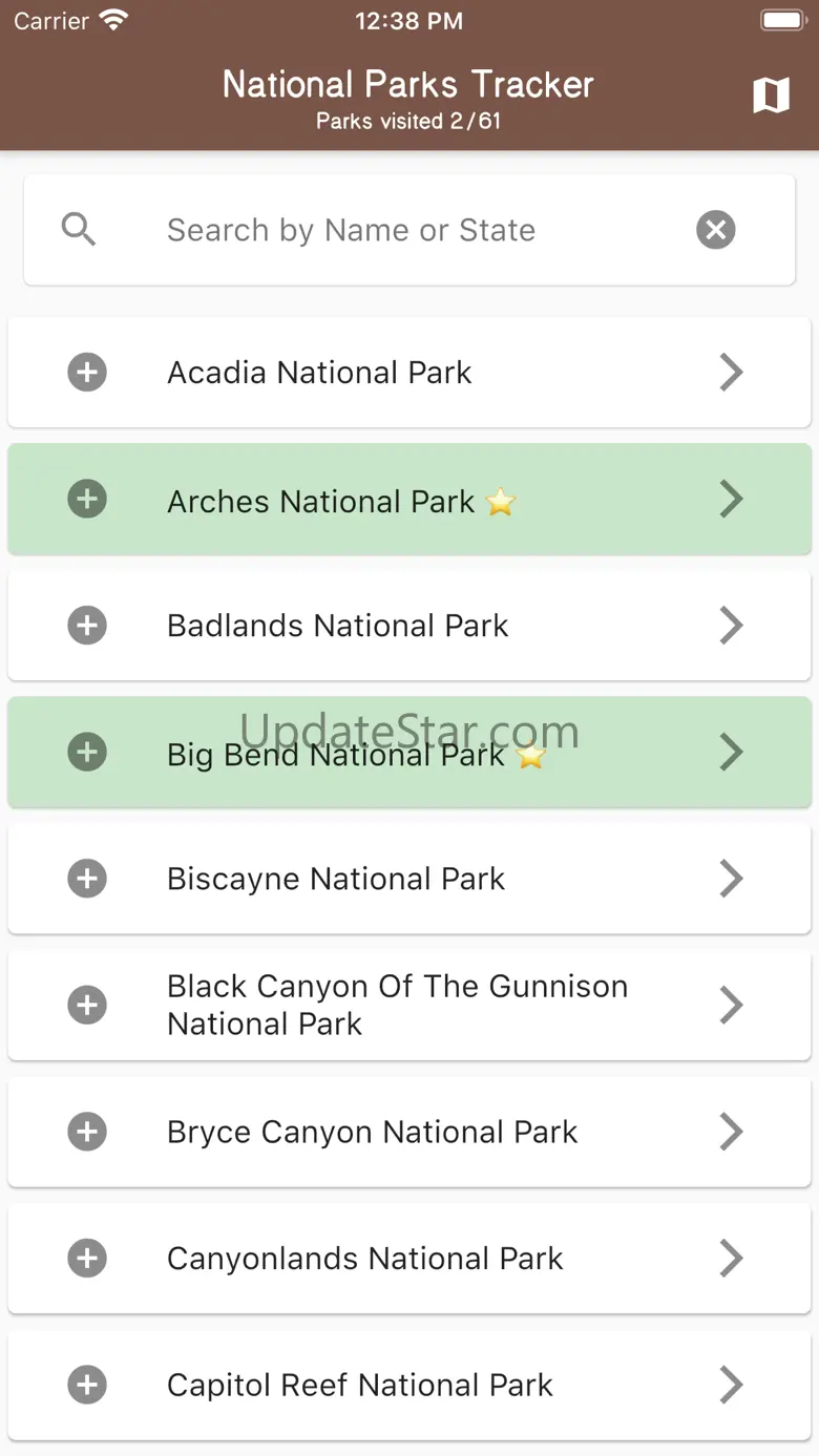 National Parks Tracker 1.4