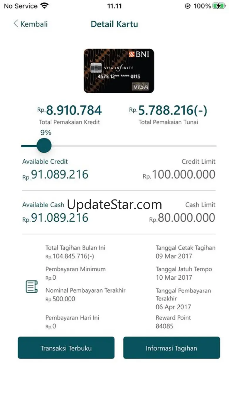 BNI Credit Card Mobile v2.3.5