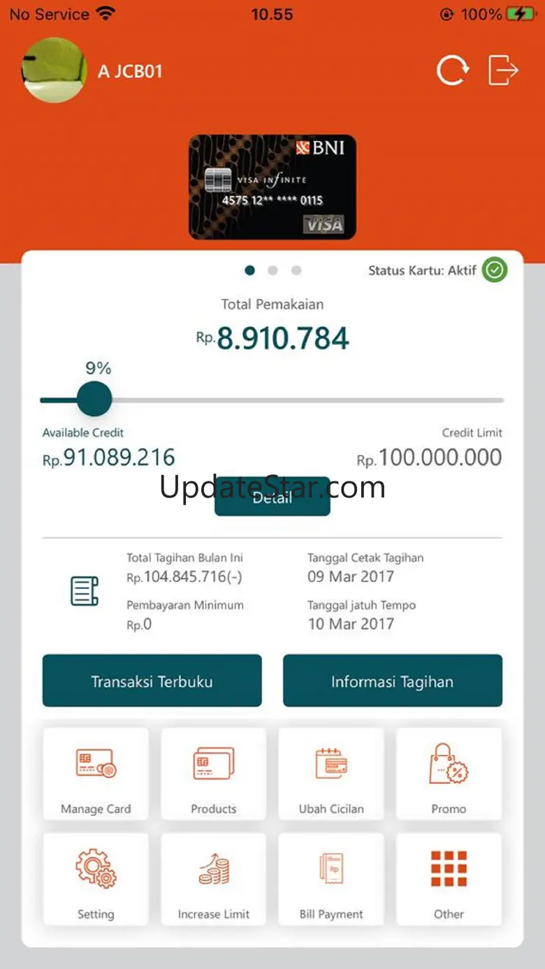 BNI Credit Card Mobile v2.3.5