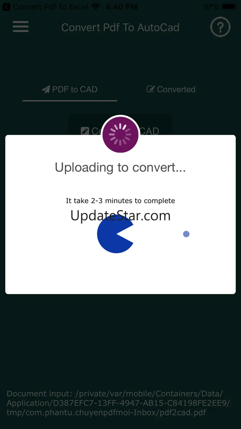 Convert PDF to AutoCad 4.9