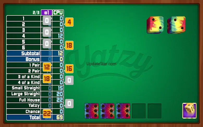 Yatzy Dice Game 3.5