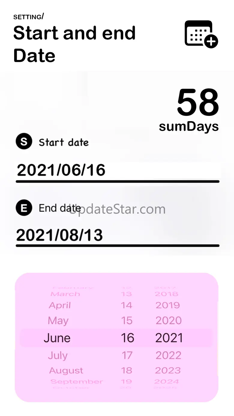 DaysCount - countdown days 1.2.9