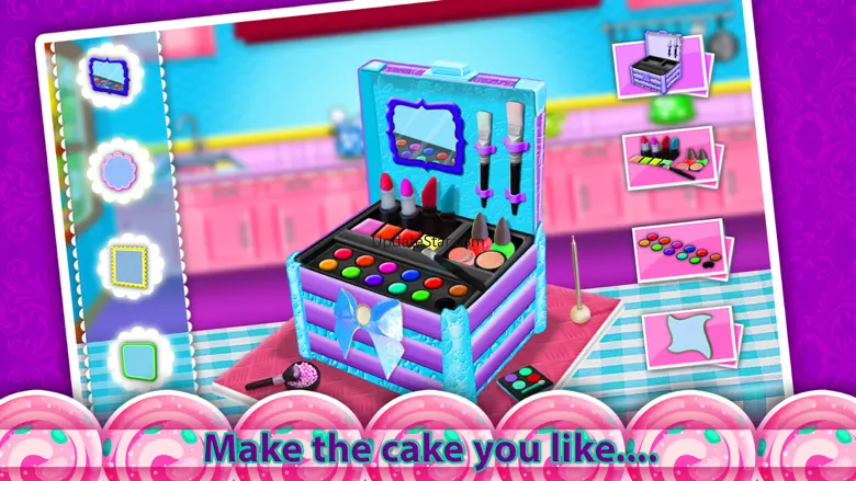 Cosmetic Box Cake Game! Make Edible Beauty Box 1.0