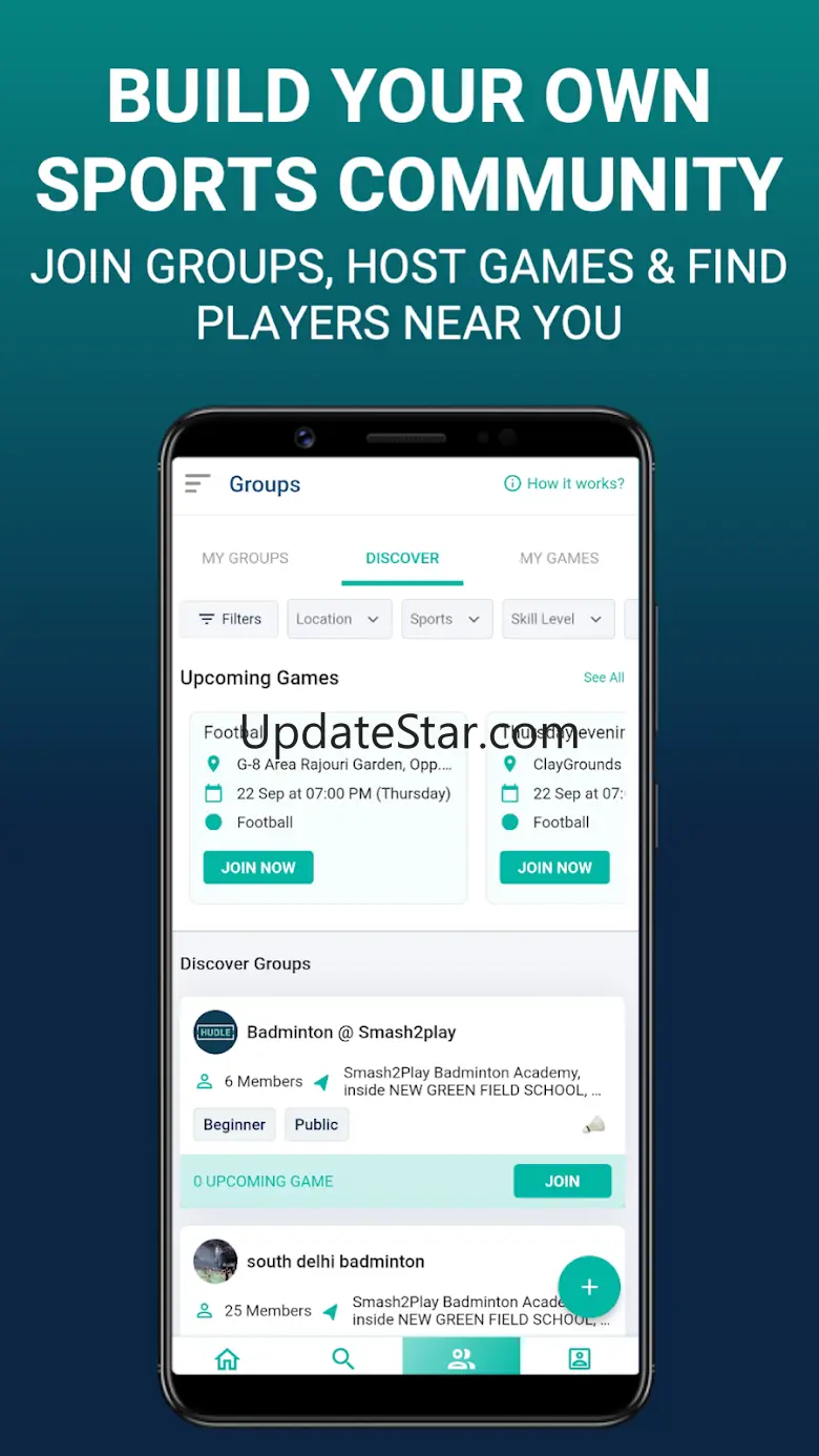 Hudle: Find Sports Activities 3.7.5