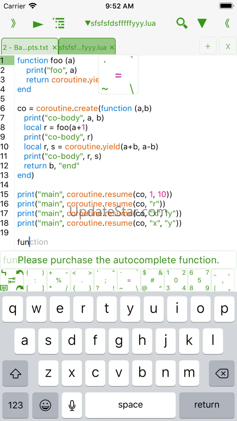 Lua IDE Fresh Edition 1.7