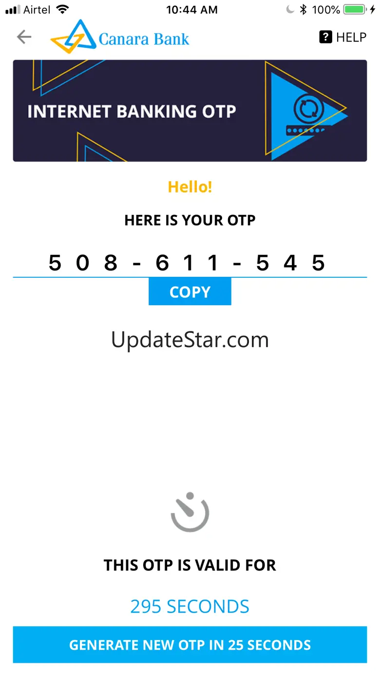 Canara Offline OTP 1.32