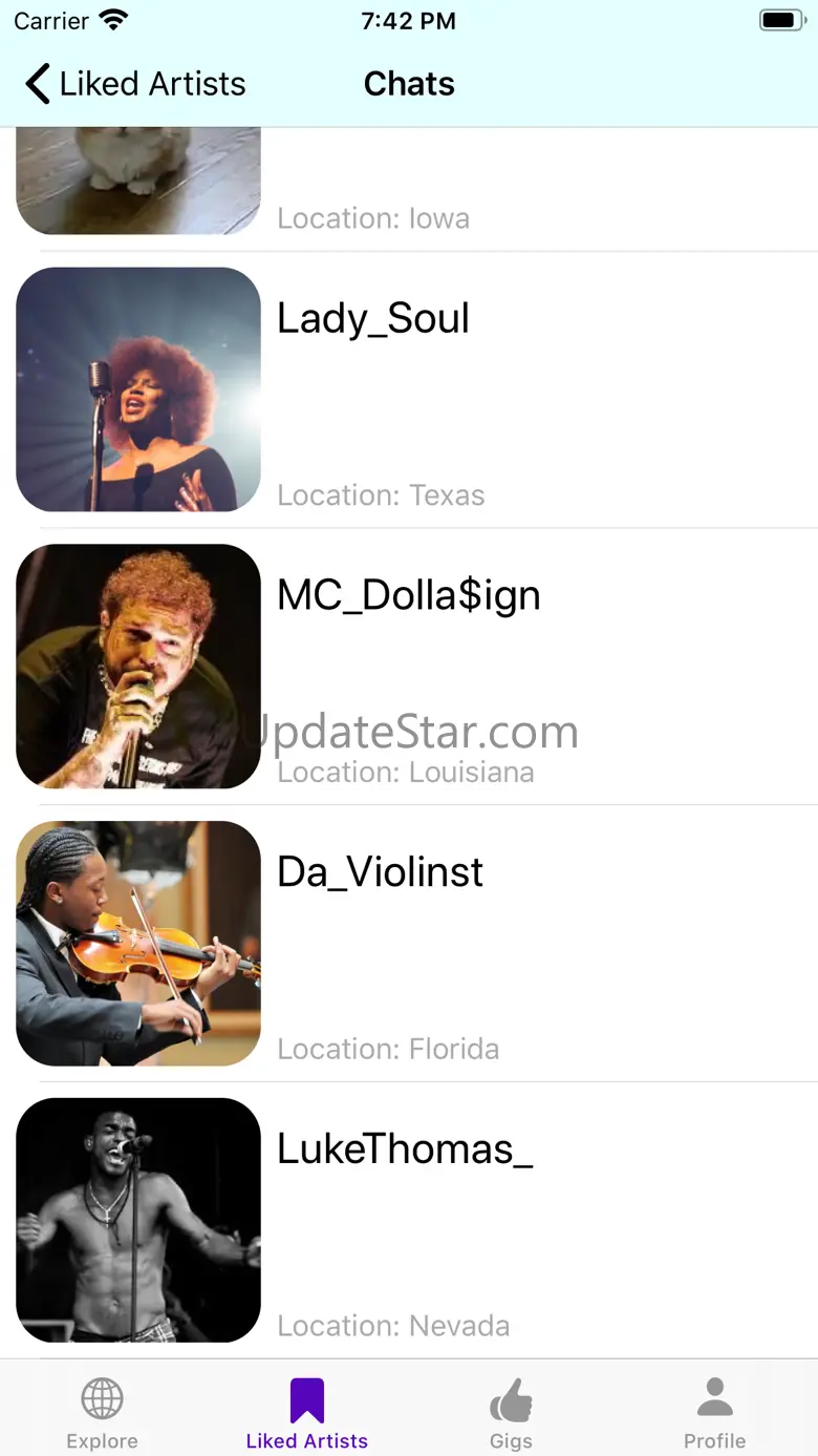 InTune: Connect with Artists 1.0